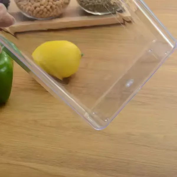 Customized Transparent Plastic Food Storage Boxes Kitchen Storage Boxes Refrigerator Fresh Boxes