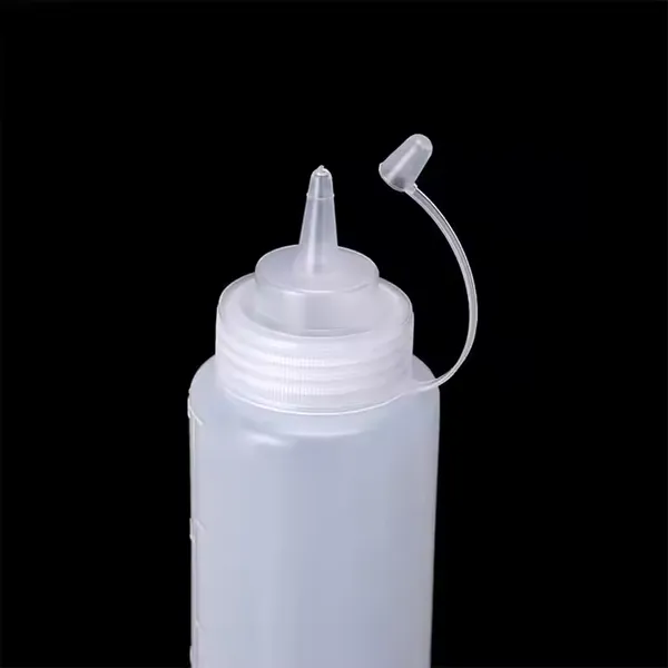 Wholesale Plastic Food Grade Squeeze Bottle for Salad Sauce Jam Bottle With Long Thin Tip