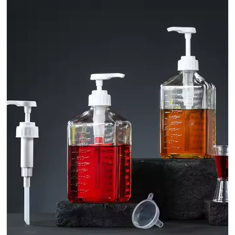 10cc 8cc 5cc 1100ml 1600ml Food Grade Plastic Syrup Dispenser Bottle