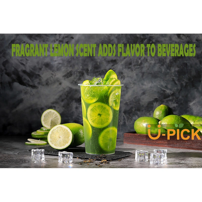 Green Lemon Flavored Juice Syrup