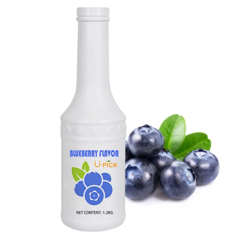 Blueberry flavored juice syrup