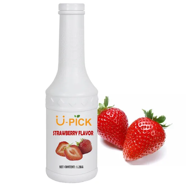 Strawberry flavored juice syrup
