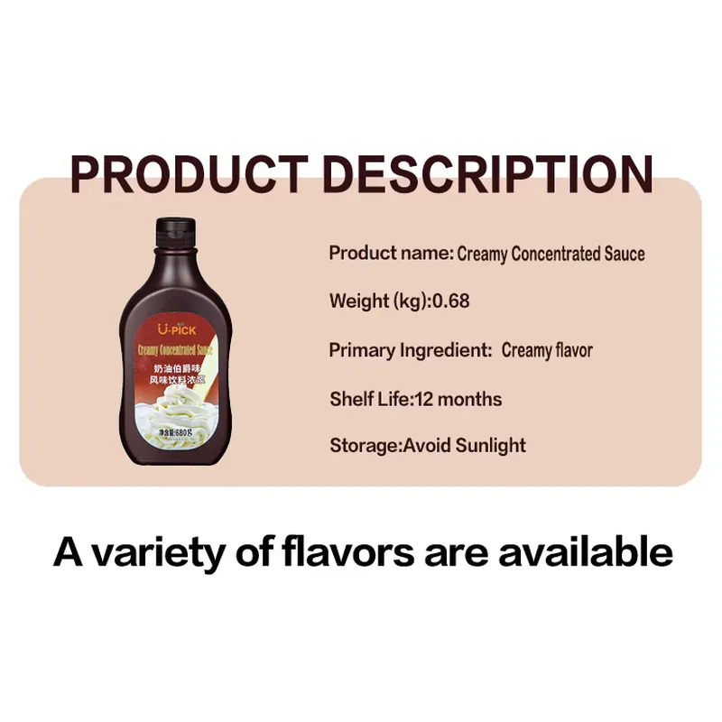 Creamy Concentrated Seasoning Sauce