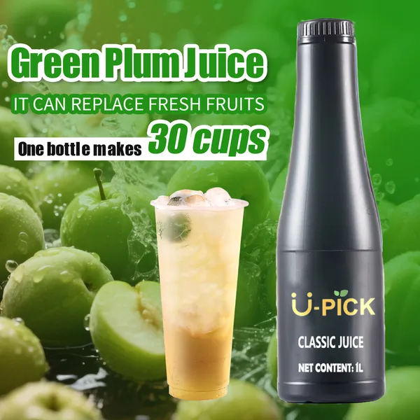 1L Green Plum Flavor Juice Syrup