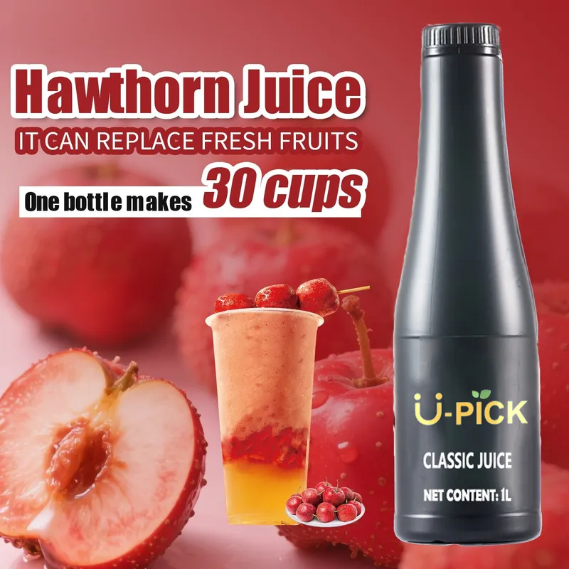 1L Hawthorn Flavor Juice Syrup