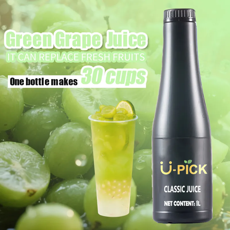 1L Green Grape Flavor Juice Syrup