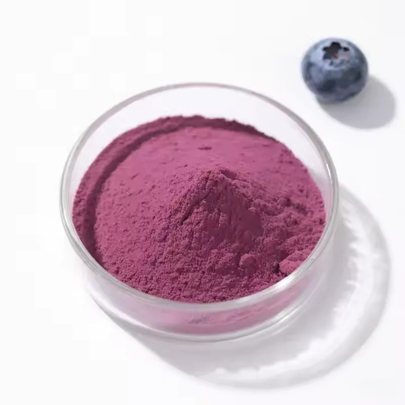 Blueberry flavored milk tea powder