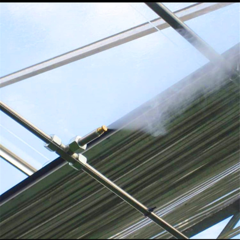 Intelligent multispan greenhouse highpressure fog cooling system