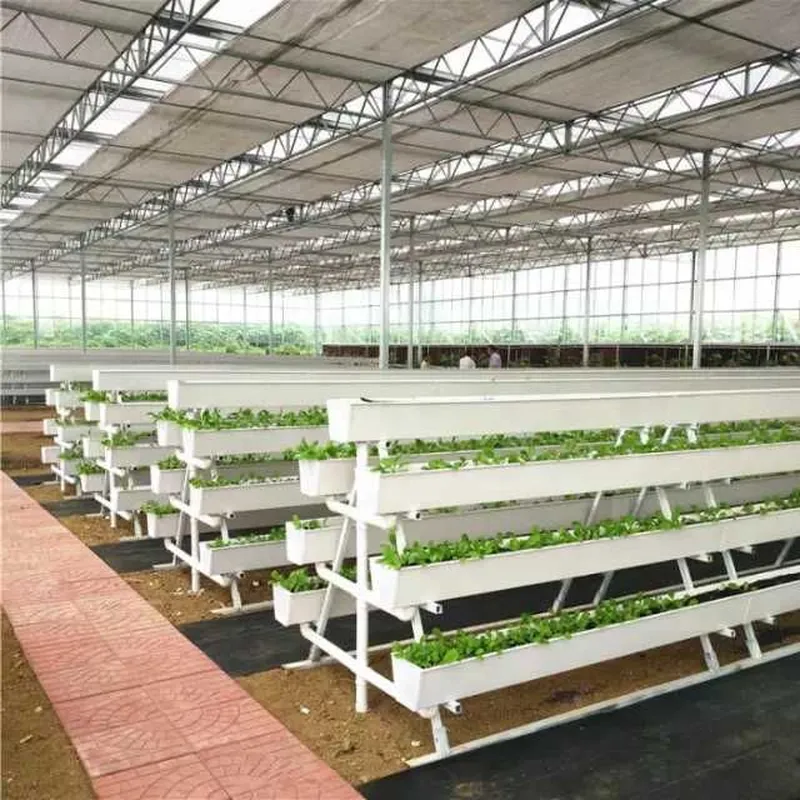 Hydroponic Substrate Cultivation Strawberry Gutter for Greenhouse with Irrigation System