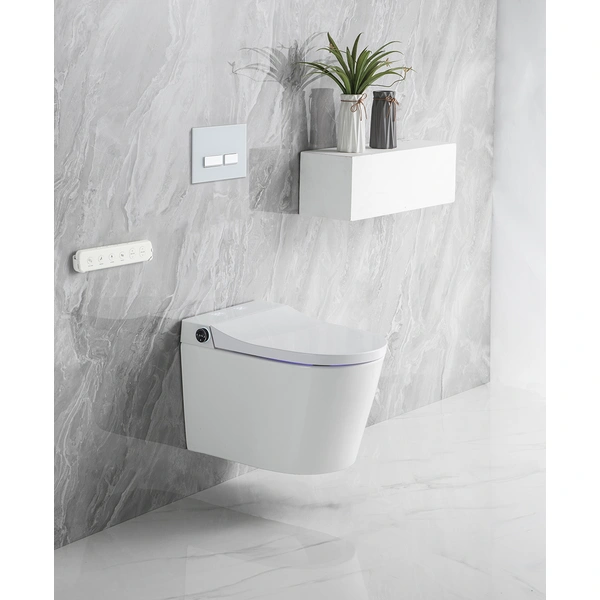Wall Mounted bidet wash smart toilet with night light