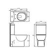 Close Coupled Toilet for European Market CC815