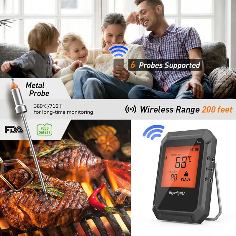 Bluetooth Candy Thermometer Pro02 Hypersynes