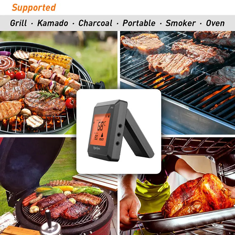 expert grill thermomètre numérique sans fil pour barbecue meilleurs  thermomètres wifi pour barbecue, grillage ou cuisson