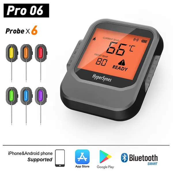 Bluetooth BBQ food Thermometer Pro06