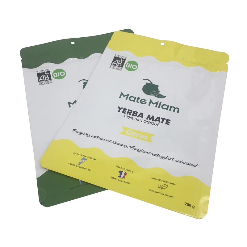 Food Grade Stand Up Bag Plastic Pouch Spice Packaging Ziplock Bags