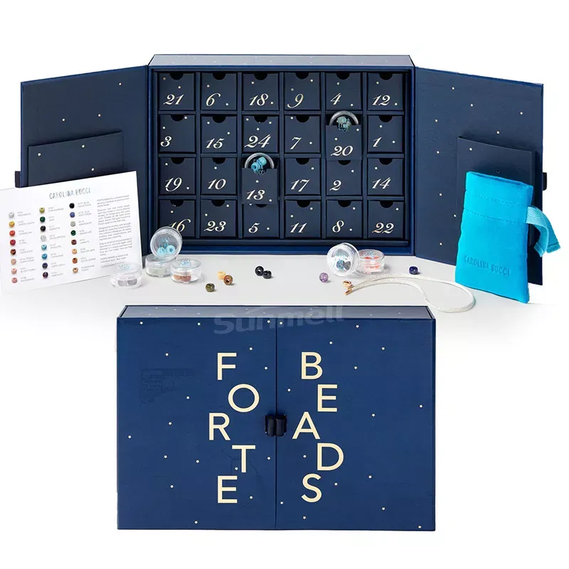 caja de calendario de adviento para licor-fábrica de cajas de regalo a medida