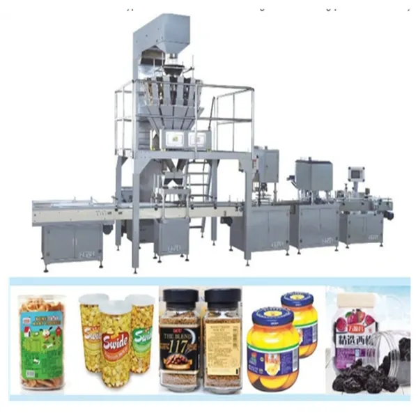 chips jar packing machine,food bottle filling capping machine
