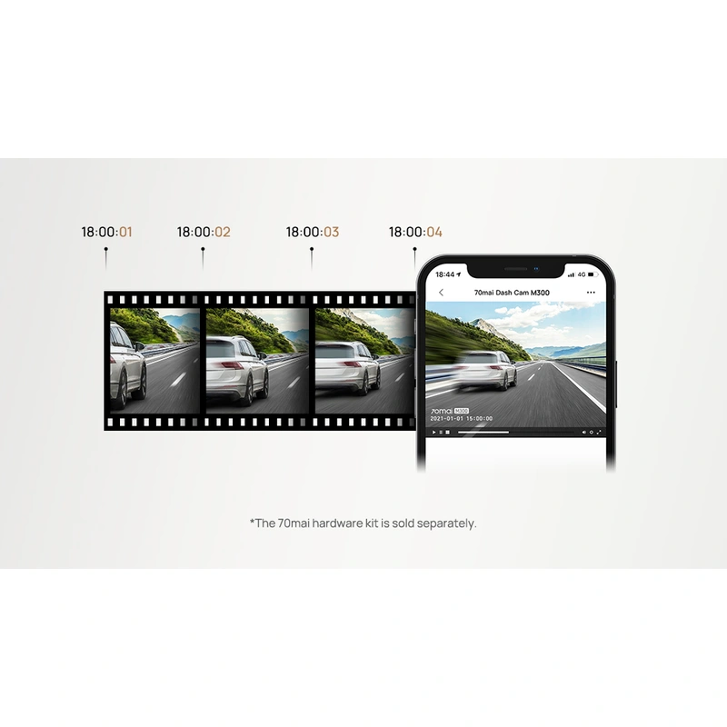 2021 70mai Dash Cam M300 Car DVR 1296P Night Vision Camera Recorder 