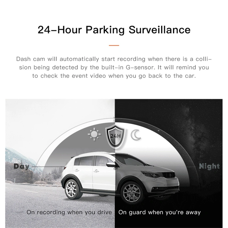 70mai Dash Cam Lite 24H Parking Monitor 130FOV Night Vision Car 