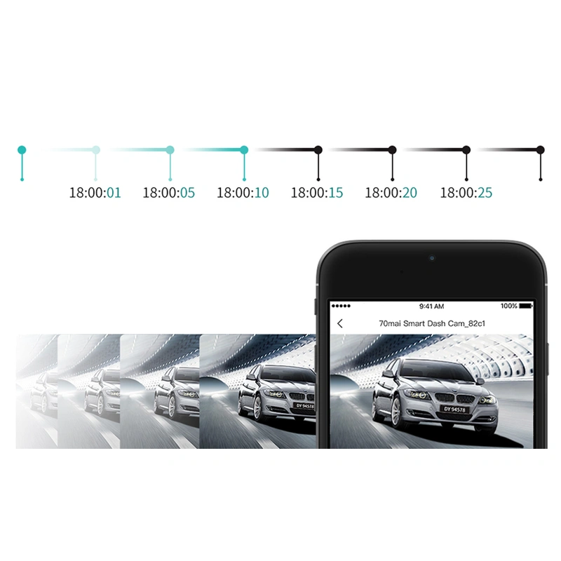 70mai Dash Cam Lite 24H Parking Monitor 130FOV Night Vision Car 