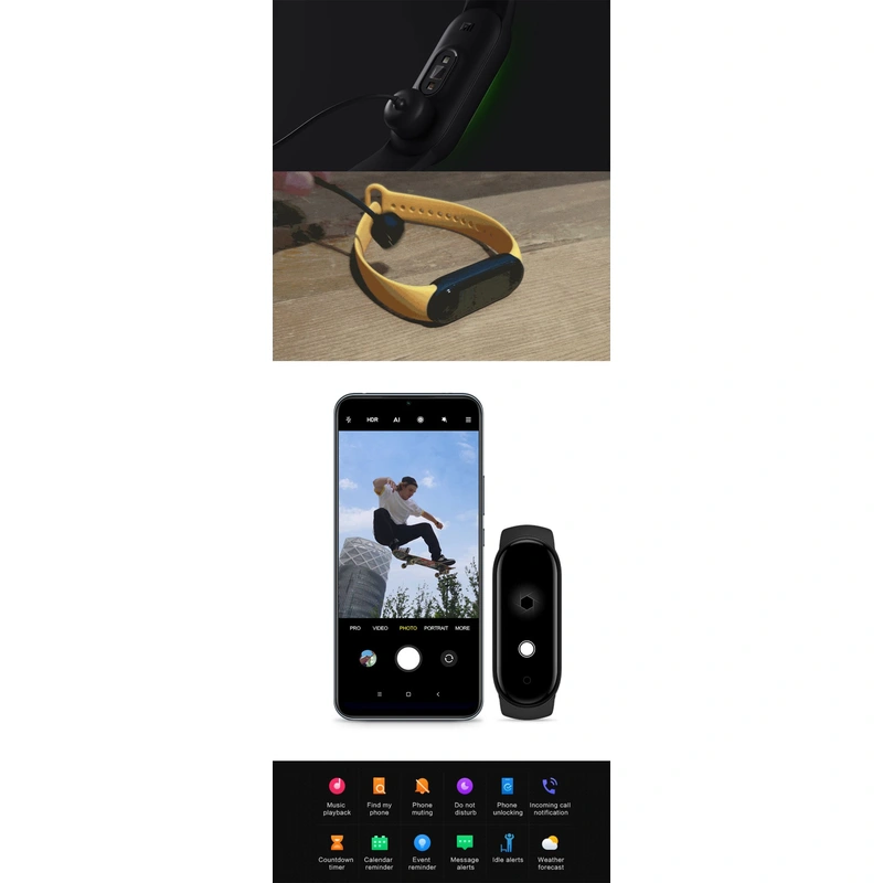 Xiaomi Mi Band with Dynamic Color Display