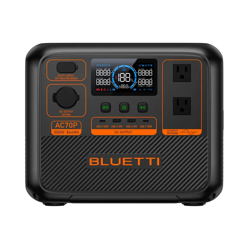 BLUETTI AC70P Portable Power Station | 1000W 864Wh