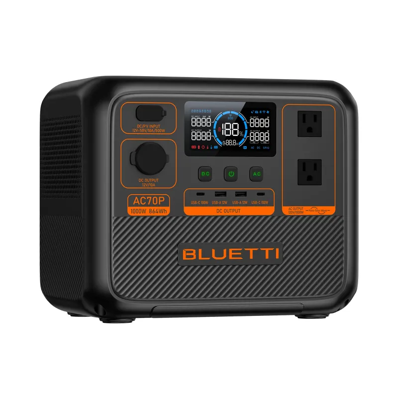 BLUETTI AC70P Portable Power Station | 1000W 864Wh