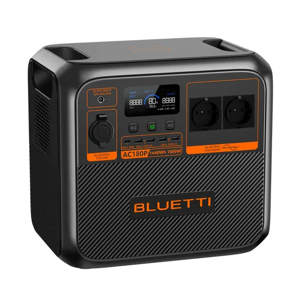 BLUETTI AC180P Solar Portable Power Station | 1800W 1440Wh