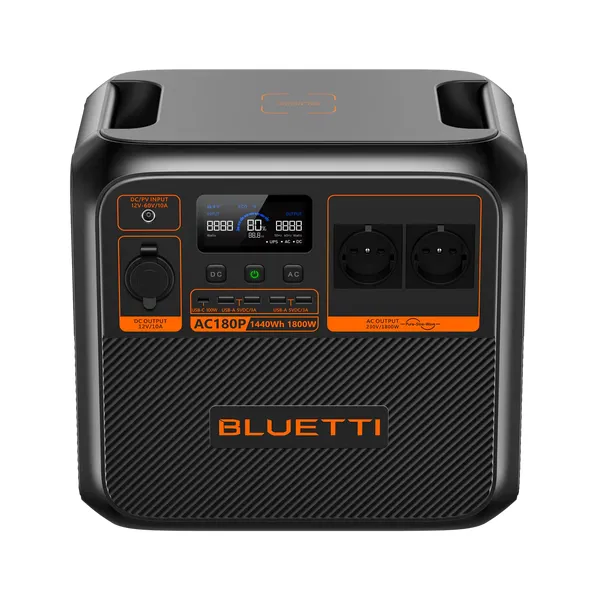 BLUETTI AC180P Solar Portable Power Station | 1800W 1440Wh