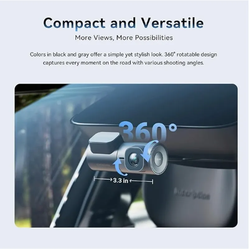 DDPAI MINI 2X: Wireless Rear Dash Cam with 2K Clarity & Streaming Media Rearview Mirror