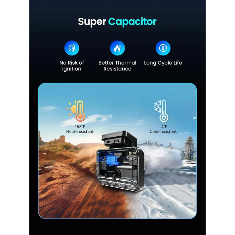 DDPAI Z50 Pro Front & Rear with GPS with Hardwire Kit