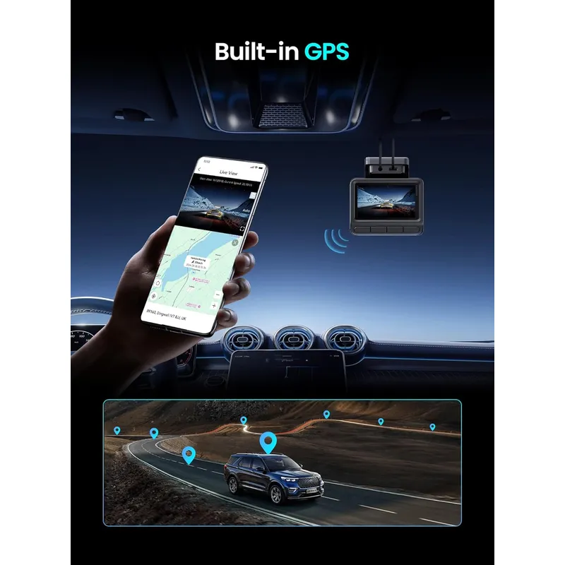 DDPAI Z50 Pro Front & Rear with GPS with Hardwire Kit