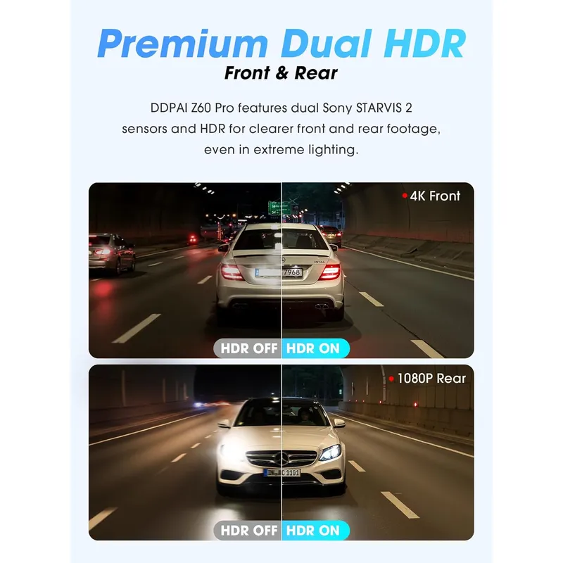 DDPAI Z60 Pro Dual with Intelligent Hardwire Kit