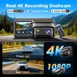 DDPAI Z60 Pro Three Channel Dash Cam | 4K Front + 1080P Interior & Rear, GPS Tracking, Super Night Vision for Total Car Security