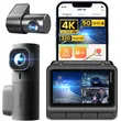 DDPAI Z60 Pro Three Channel Dash Cam | 4K Front + 1080P Interior & Rear, GPS Tracking, Super Night Vision for Total Car Security