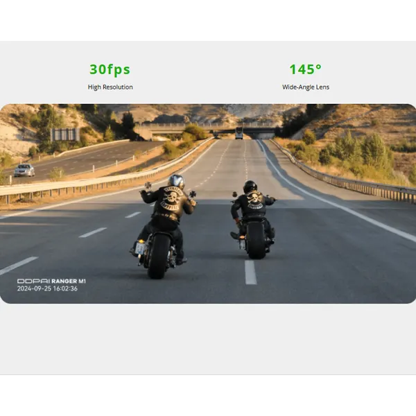 DDPAI Ranger M1 Motorcycle Dash Cam | 3K Dual Recording, IP67 Waterproof & AI Motion Effects for All-Weather Riding Security