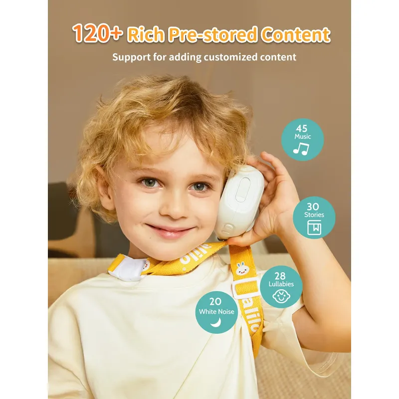 ALILO K1 - Portable Newborn Story Machine | Adjustable Strap Design for On-the-Go Early Learning (0 Year+)