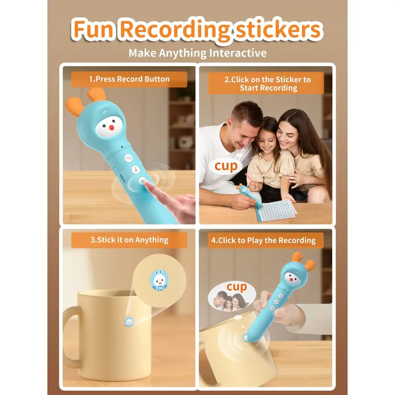 ALILO D3C - Portable Interactive Learning Pen | Multisensory Early Education Toy for Kids (0-6 Years) with 100+ Activities & Audio Enrichment