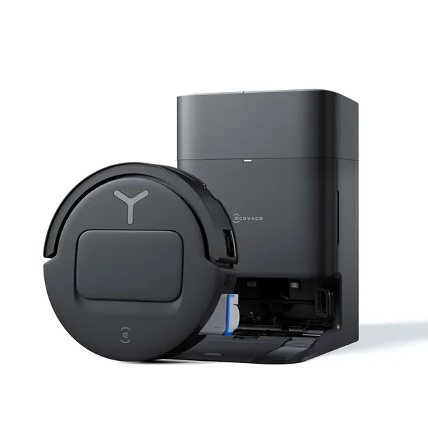 DEEBOT T80 OMNI BLACK: AI-Powered Robotic Vacuum with Hot Water Washing & All-in-One Station