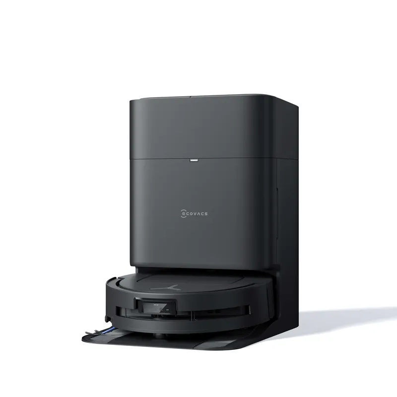 DEEBOT T80 OMNI BLACK: AI-Powered Robotic Vacuum with Hot Water Washing & All-in-One Station