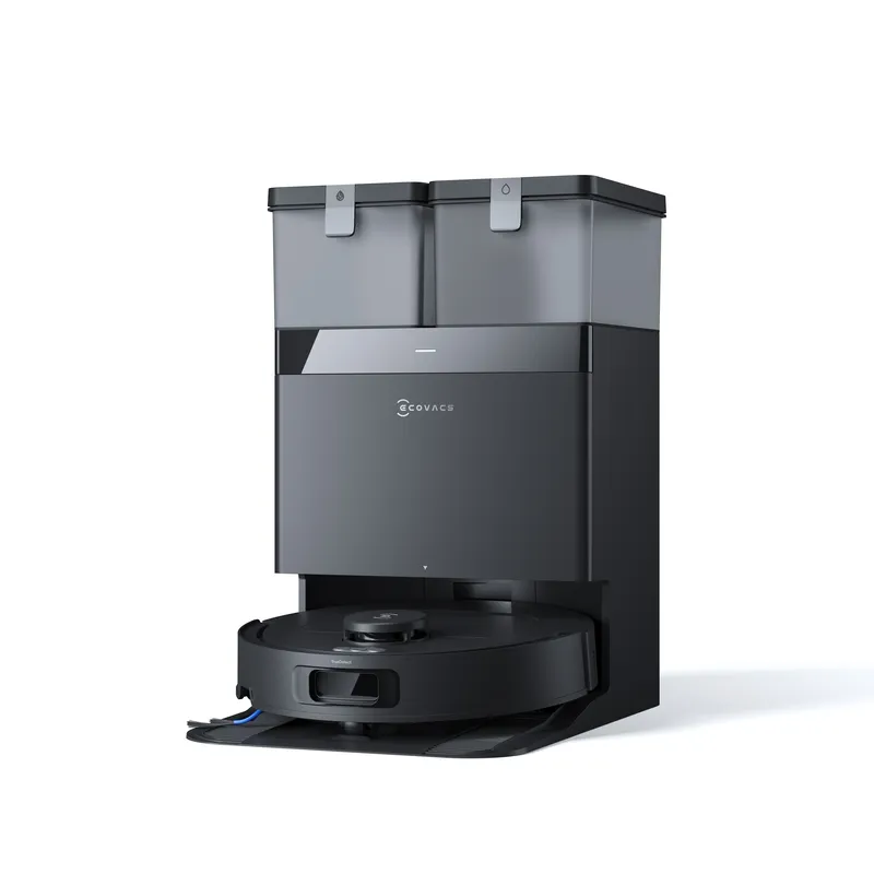 DEEBOT T30C BLACK: AI Laser Navigation Robotic Vacuum with 11000Pa Suction & All-in-One Station