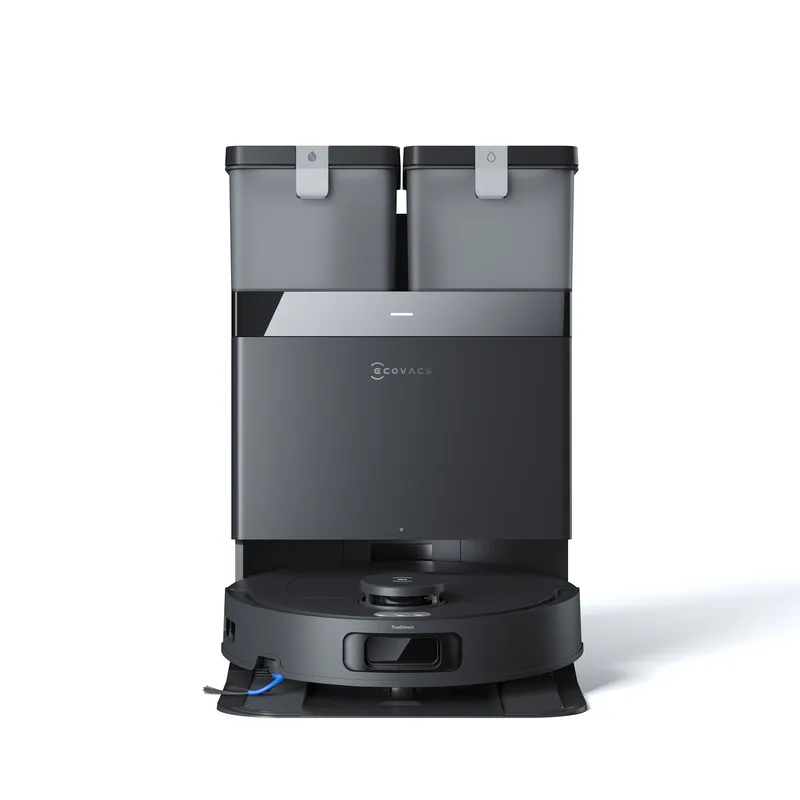 DEEBOT T30C BLACK: AI Laser Navigation Robotic Vacuum with 11000Pa Suction & All-in-One Station