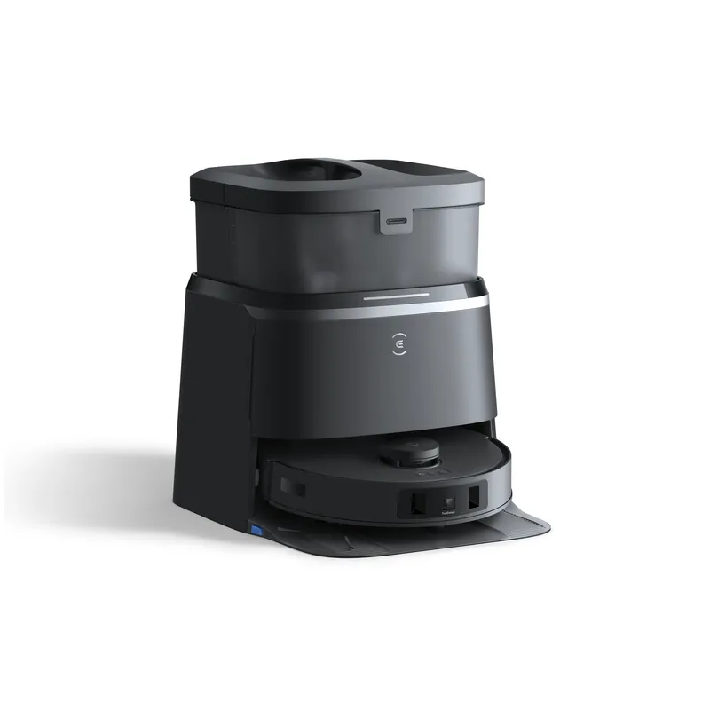 DEEBOT T30 OMNI BLACK: AI Laser Navigation Robotic Vacuum with 11000Pa Suction & All-in-One Station