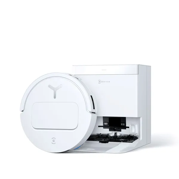 DEEBOT T50 PRO OMNI White: World's Thinnest Robotic Vacuum with Auto Water Tank & All-in-One Station