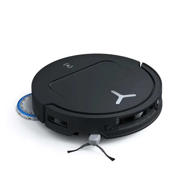 DEEBOT T50 OMNI Black: AI Laser Navigation Robotic Vacuum with 15800Pa Suction & All-in-One Station