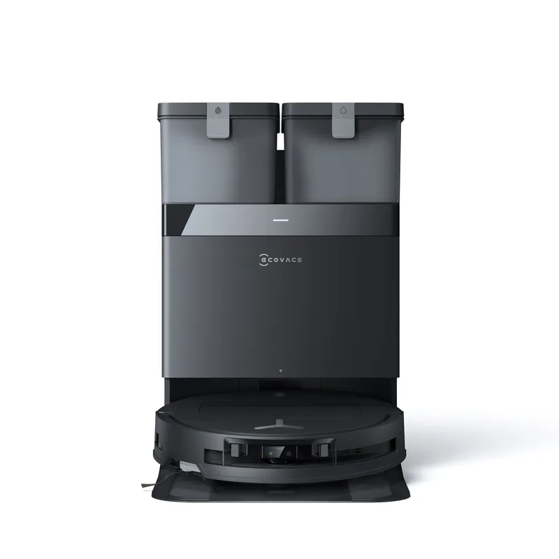 DEEBOT T50 OMNI Black: AI Laser Navigation Robotic Vacuum with 15800Pa Suction & All-in-One Station