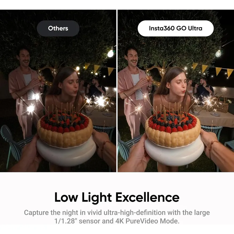 Insta360 GO Ultra: World’s Lightest Pocket Camera with 1/1.28” Sensor, 4K 60fps & AI Magic | First-Person View Made Effortless