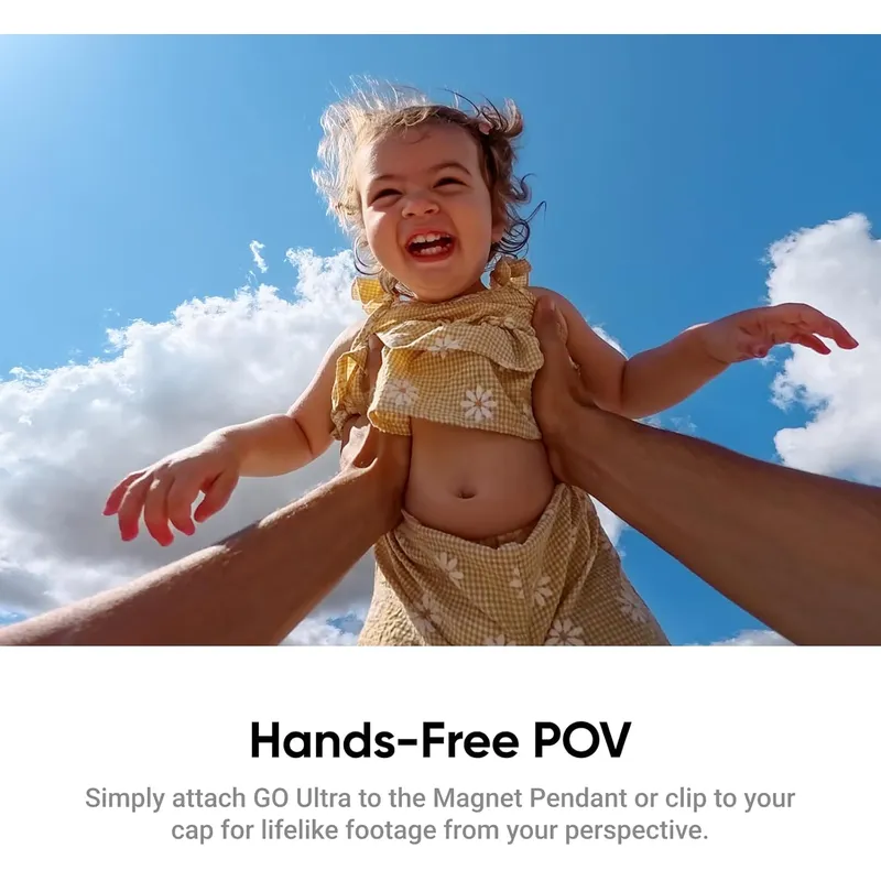 Insta360 GO Ultra: World’s Lightest Pocket Camera with 1/1.28” Sensor, 4K 60fps & AI Magic | First-Person View Made Effortless