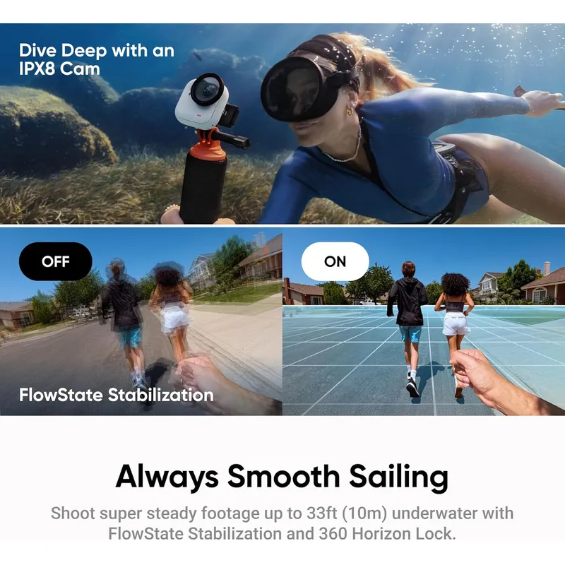 Insta360 GO Ultra: World’s Lightest Pocket Camera with 1/1.28” Sensor, 4K 60fps & AI Magic | First-Person View Made Effortless