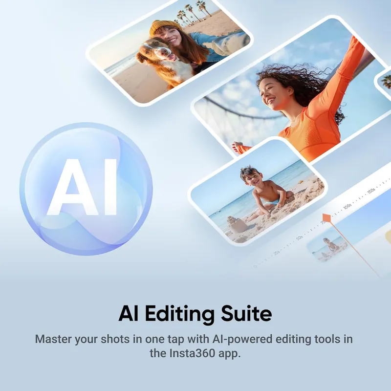 Insta360 Flow 2: AI-Powered Vlog Companion with Dynamic Zoom Tracking & 3-Axis Stability